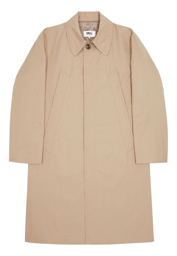 MM6 Maison Margiela single-breasted trench coat - Nude