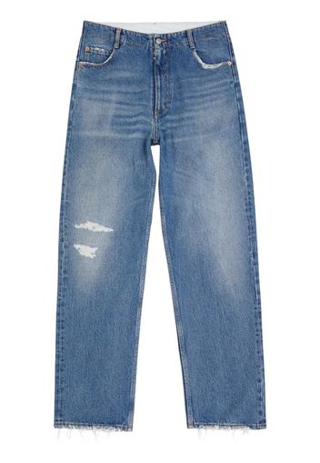 MM6 Maison Margiela Gerade Jeans mit Schlüsselanhänger - Blau