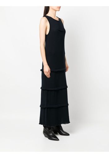 MM6 Maison Margiela tiered maxi dress - Blau