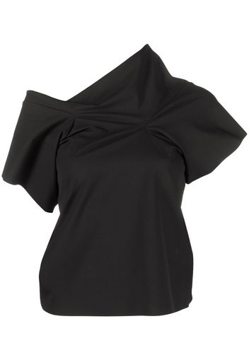 MM6 Maison Margiela off-shoulder T-shirt - Schwarz