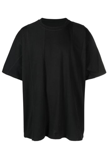 MM6 Maison Margiela oversized panelled T-shirt - Schwarz