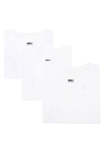 MM6 Maison Margiela short-sleeve T-shirt set (set of three) - Weiß