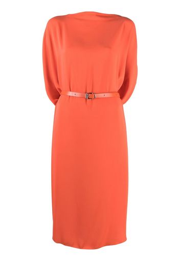 MM6 Maison Margiela belted cape dress - Orange