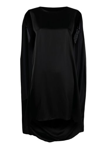 MM6 Maison Margiela cape-detail sleeveless dress - Schwarz