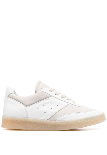 MM6 Maison Margiela panelled low-top sneakers - Weiß