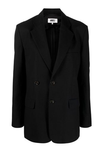 MM6 Maison Margiela single-breasted tailored blazer - Schwarz