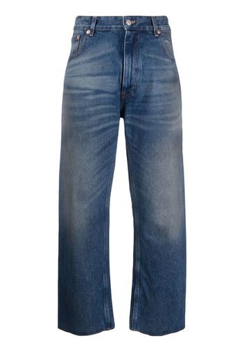 MM6 Maison Margiela mid-rise straight-leg jeans - Blau