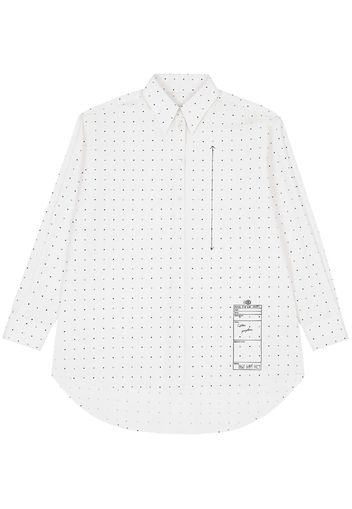 MM6 Maison Margiela polka-dot cotton shirt - Weiß
