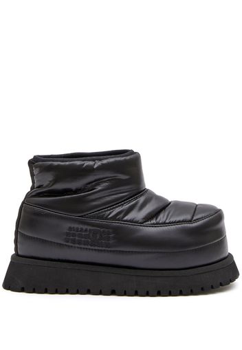 MM6 Maison Margiela Stiefel mit runder Kappe - Schwarz