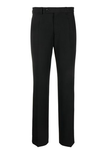 MM6 Maison Margiela number-embroidered tailored trousers - Schwarz