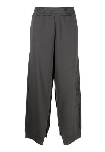 MM6 Maison Margiela ankle-slit wide-leg trousers - Grau