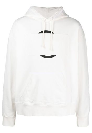 MM6 Maison Margiela graphic-print cotton hoodie - Weiß