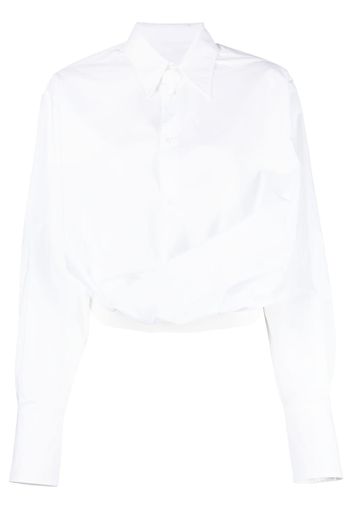 MM6 Maison Margiela classic-collar cotton shirt - Weiß