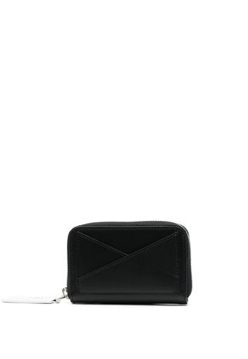 MM6 Maison Margiela zipped leather wallet - Schwarz