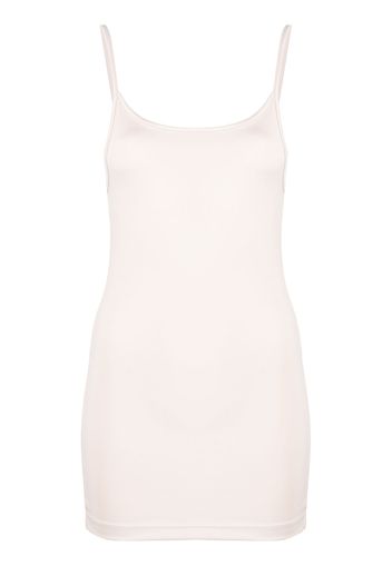 MM6 Maison Margiela logo-print sleeveless top - Nude