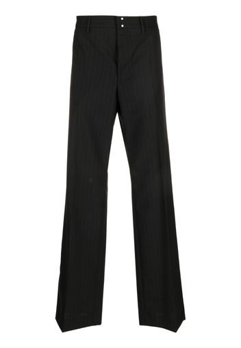 MM6 Maison Margiela pinstripe-pattern wide-leg trousers - Schwarz