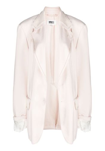 MM6 Maison Margiela long-sleeve single-breasted blazer - Nude