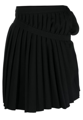 MM6 Maison Margiela asymmetric pleated miniskirt - Schwarz