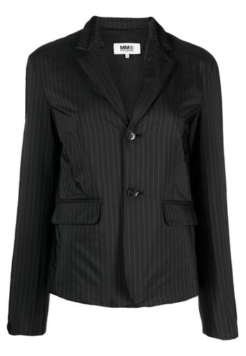 MM6 Maison Margiela pinstripe tailored blazer - Schwarz