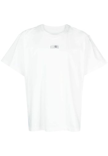 MM6 Maison Margiela logo-patch cotton T-shirt - Weiß