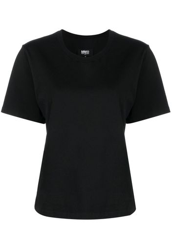 MM6 Maison Margiela short-sleeved cotton T-shirt - Schwarz