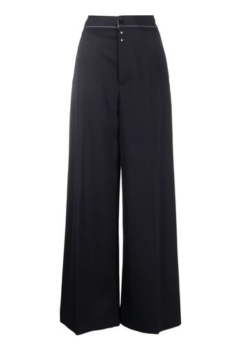 MM6 Maison Margiela high-waisted wide-leg trousers - Blau