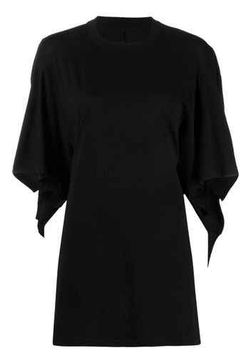 MM6 Maison Margiela draped-sleeve open-back blouse - Schwarz