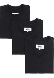 MM6 Maison Margiela T-Shirt-Set - Schwarz