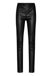 MM6 Maison Margiela faux-leather leggings - Schwarz