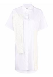 MM6 Maison Margiela deconstructed shirt dress - Weiß