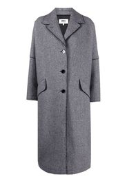 MM6 Maison Margiela single-breasted oversized coat - Grau