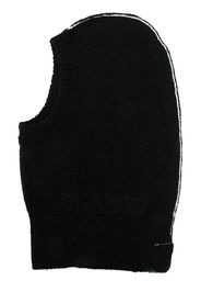 MM6 Maison Margiela logo balaclava beanie hat - Schwarz