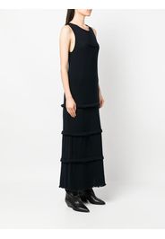 MM6 Maison Margiela tiered maxi dress - Blau