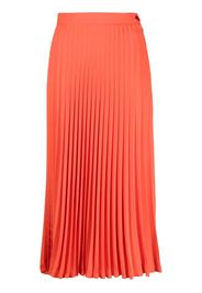 MM6 Maison Margiela pleated midi skirt - Orange