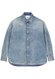 MM6 Maison Margiela Geknöpfte Jeansjacke - Blau