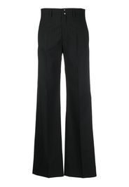 MM6 Maison Margiela pressed-crease wide-leg trousers - Schwarz