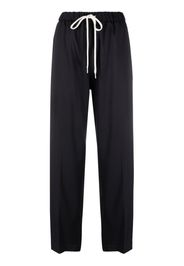 MM6 Maison Margiela straight-leg drawstring trousers - Schwarz