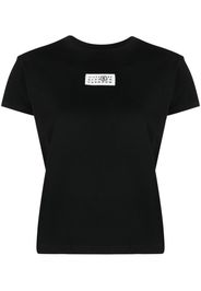 MM6 Maison Margiela numbers-patch cotton T-shirt - Schwarz