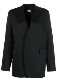 MM6 Maison Margiela asymmetric tailored blazer - Schwarz