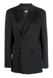 MM6 Maison Margiela asymmetric tailored blazer - Schwarz