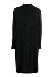 MM6 Maison Margiela drawstring-waist shirt dress - Schwarz