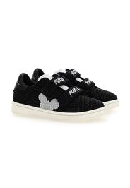 Moa Kids Mickey Mouse gem-detail sneakers - Schwarz