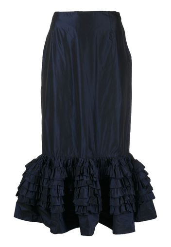 Molly Goddard ruffle-detail peplum skirt - Blau