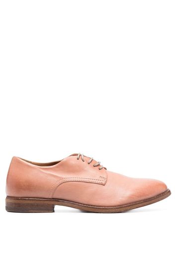 Moma leather faded-effect brogues - Rosa