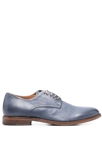 Moma faded leather brogues - Blau