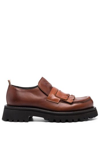 Moma Mocassino leather loafers - Braun