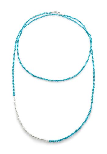 Monica Vinader Mini Nugget gemstone beaded necklace - Silber