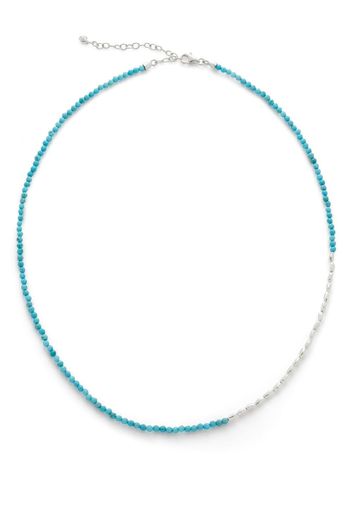 Monica Vinader Nugget Gemstone beaded necklace - Silber