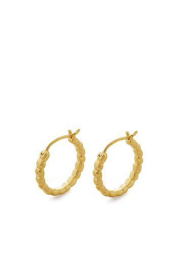 Monica Vinader small Nura hoop earrings - GOLD