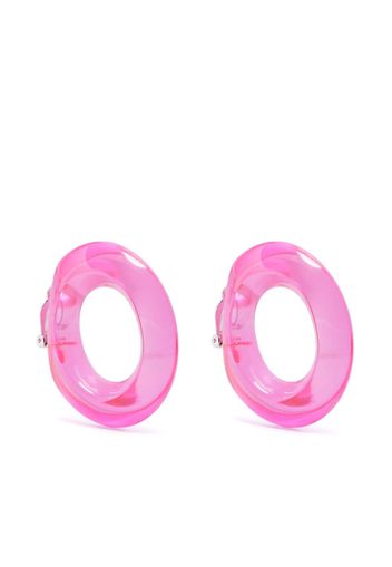 Monies clip-on hoop earrings - Rosa